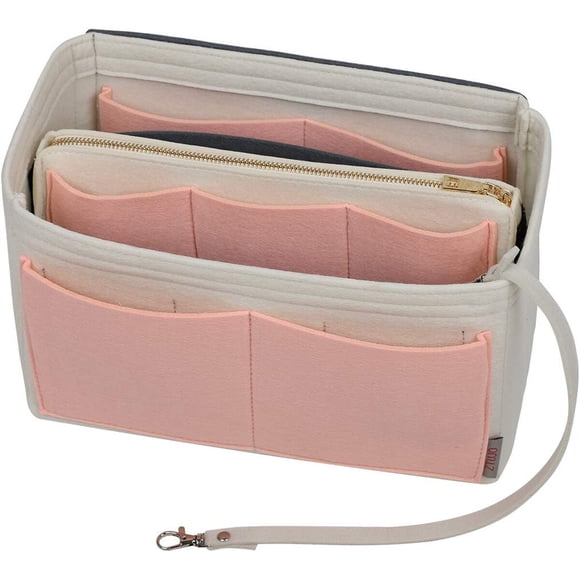 Organizador de Carteras ZTUJO Fieltro Cierre Metálico Multi Bolsillo