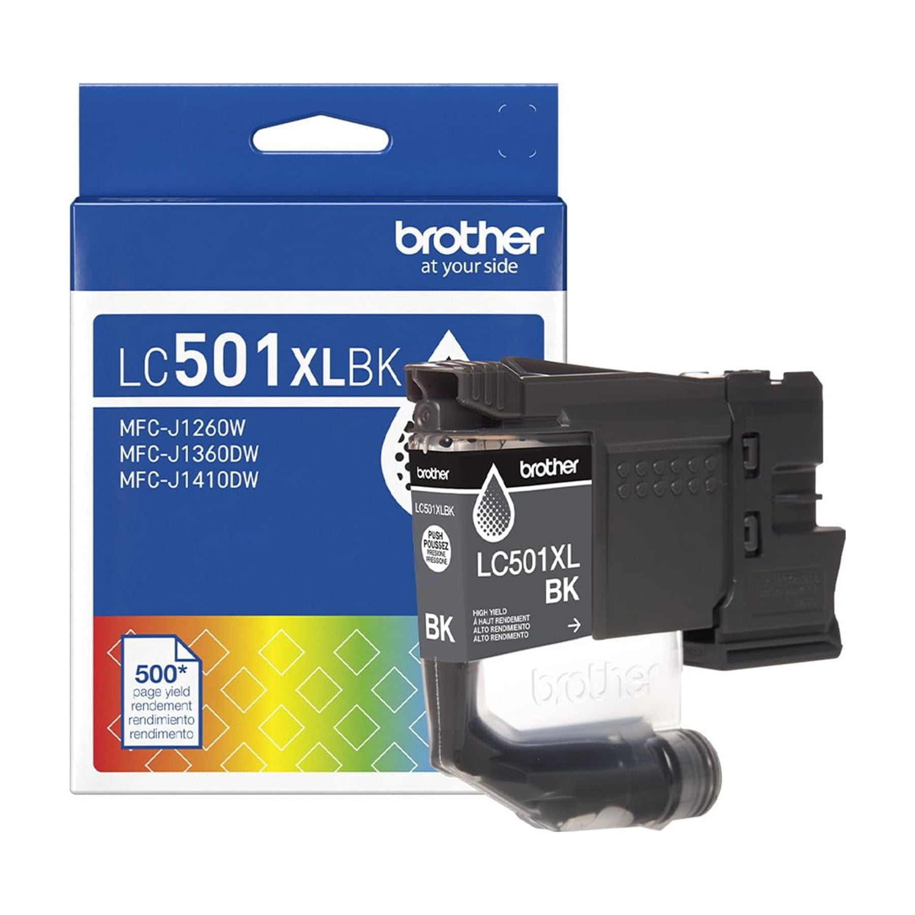 Cartucho De Tinta Brother Lc501xlbk Negro De Alto Rendimiento