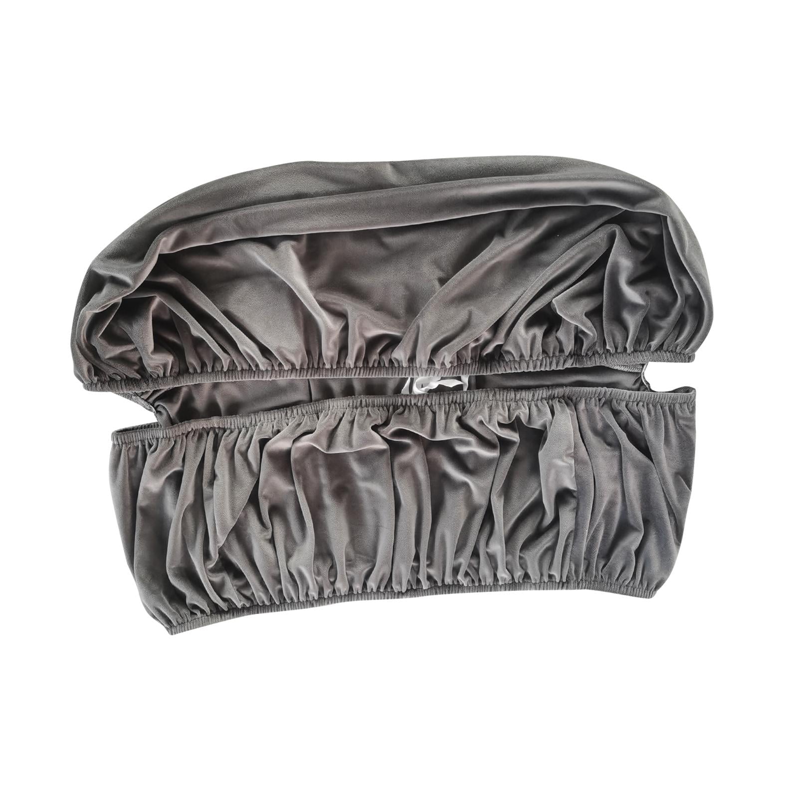 Magideal - Funda Rectangular De Alta Elasticidad Para Reposapiés, Funda Protectora Para Muebles, Fundas Protectoras De Fibra De Poliéster Gruesa Para , Gris Oscuro