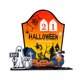 thumbnail image 5 of Calendario De Adviento De Halloween Acrílico Decoración Espeluznante Para La Entrada De La Sala De Estar Del Hogar Naranja, 5 of 5