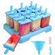 thumbnail image 1 of Moldes para paletas Alinana de 12 cavidades, libres de BPA, con cepillo, 1 of 6