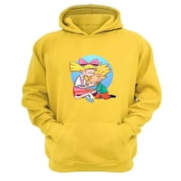 Genérico - Polerón Canguro Hola Arnold Amarillo Talla Xl Unisex