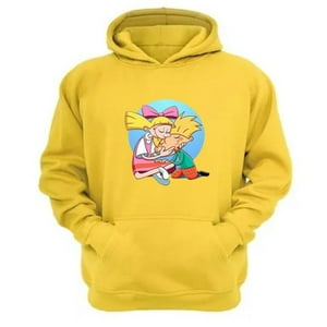 Genérico - Polerón Canguro Hola Arnold Amarillo Talla S Unisex