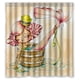 thumbnail image 1 of Cortina de ducha de sirena favorita, juego de cortina de baño con ganchos, tamaño 66 x 72 pulgadas, 1 of 3