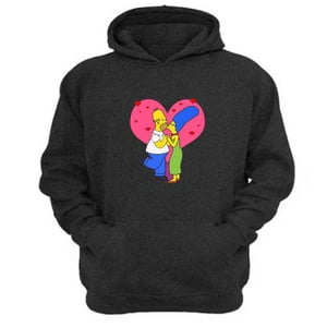 Genérico - Polerón Canguro Familia Amarilla Gris Oscuro Talla L Unisex