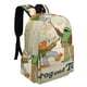 thumbnail image 2 of Rana y Sapo-theme Backpack, Campus style schoolbag Bookbag with Adjustable Shoulder Straps And Large Zip Compartment, Unisex Travel Bags.42x30x15cm, 2 of 6