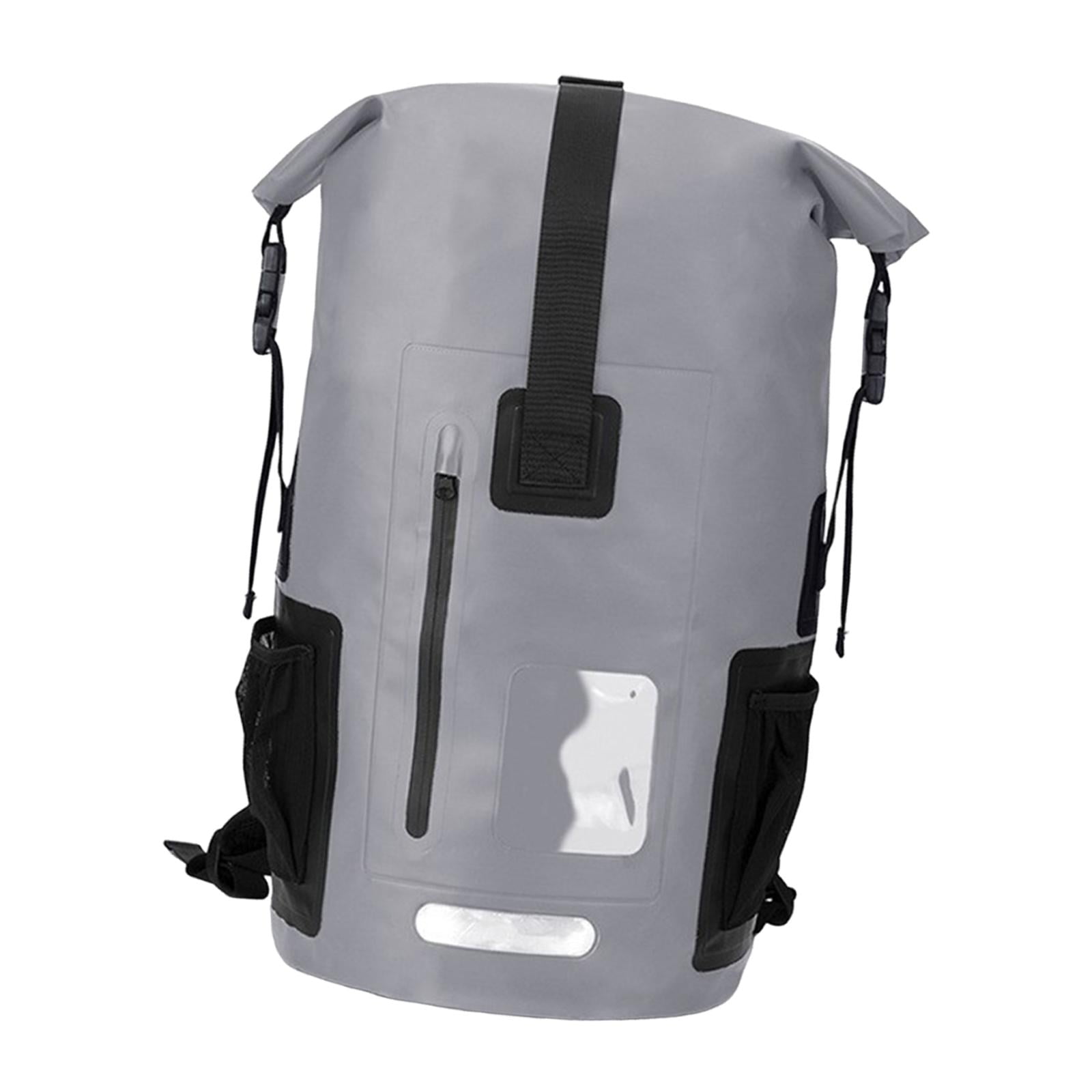 Magideal - Mochila Impermeable De 35 L Con Parte Superior Enrollable, Diseño Ergonómico, Ligera Y Multifuncional, Ideal Para Deportes Acuáticos Al Aire Libre, 28 Gris