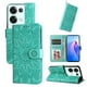 thumbnail image 1 of Funda tipo cartera FOXDOCK para OPPO Reno 8 Pro 5G , diseño girasol en relieve, cuero PU, cierre magnético, soporte y tarjetero, 1 of 5