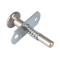 Magideal - Cerrojo De Bloqueo Con Resorte, Cerrojo Cilíndrico, Práctico Émbolo De Acero Multifuncional, Herrajes De Repuesto Para Ventanas, Mosquiteras, Armarios 49 Cm X 45 Cm