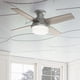 thumbnail image 4 of Ventilador de techo Hunter Dempsey de 44 pulgadas con luz LED plateada, 4 of 9