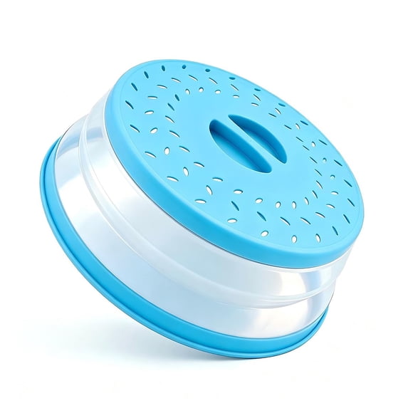 Tapa anti salpicaduras para microondas JYYHSF 31 cm plegable azul