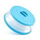thumbnail image 1 of Tapa anti salpicaduras para microondas JYYHSF 31 cm plegable azul, 1 of 5