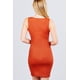 thumbnail image 3 of Vestido Mini Tejido sin Mangas con Cuello Cuadrado Profundo y Botones, 3 of 5