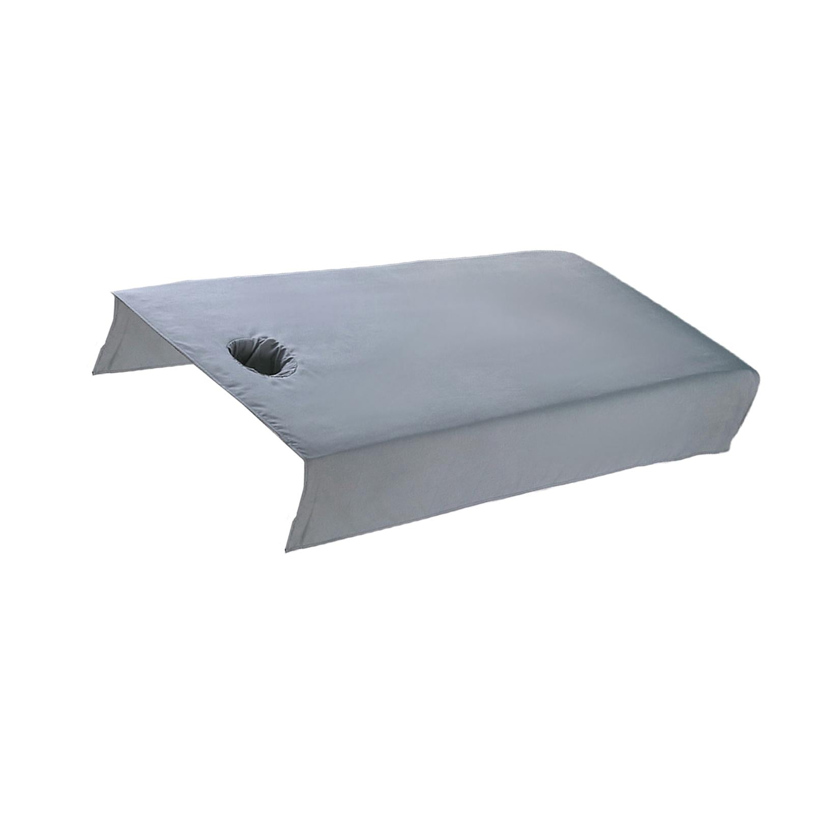 Magideal - Cubierta De Cama De Cosmético Sábana De Spa Con Agujero 31.5x78.7 Pulgadas Textura Suave Elástica Mano De Obra Exquisita Lavado A Máquina Para , Gris