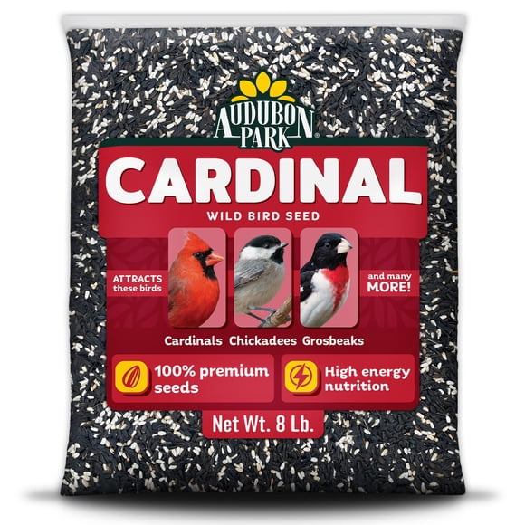 Bird Seed Audubon Park Cardinal, mezcla de girasol y cártamo, 3,6 kg