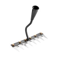 Magideal - Rake De Jardín, Garra Manual De Malezas, Mango Ergonómico, Removedor De La Herramienta De Extracción Para Cultivos De Jardín Con El Césped De Jardín 8 Dientes