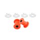 thumbnail image 5 of Kit De Bujes Elevadores De Manillar, Piezas De Reparación Premium Para Flht, Color Naranja Y Plateado, 5 of 5