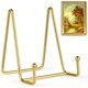 thumbnail image 1 of Mocoosy Plate Stands for Display, 2 Pack 4 Inch Gold Metal Display Stands, 1 of 3