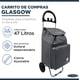 thumbnail image 2 of Carrito De Compras Plegable Glasgow 47 Lts Gris, 2 of 3