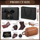 thumbnail image 2 of Set de regalo para hombre Geyoga de 12 piezas con billetera de PU, neceser y corbata, 2 of 3
