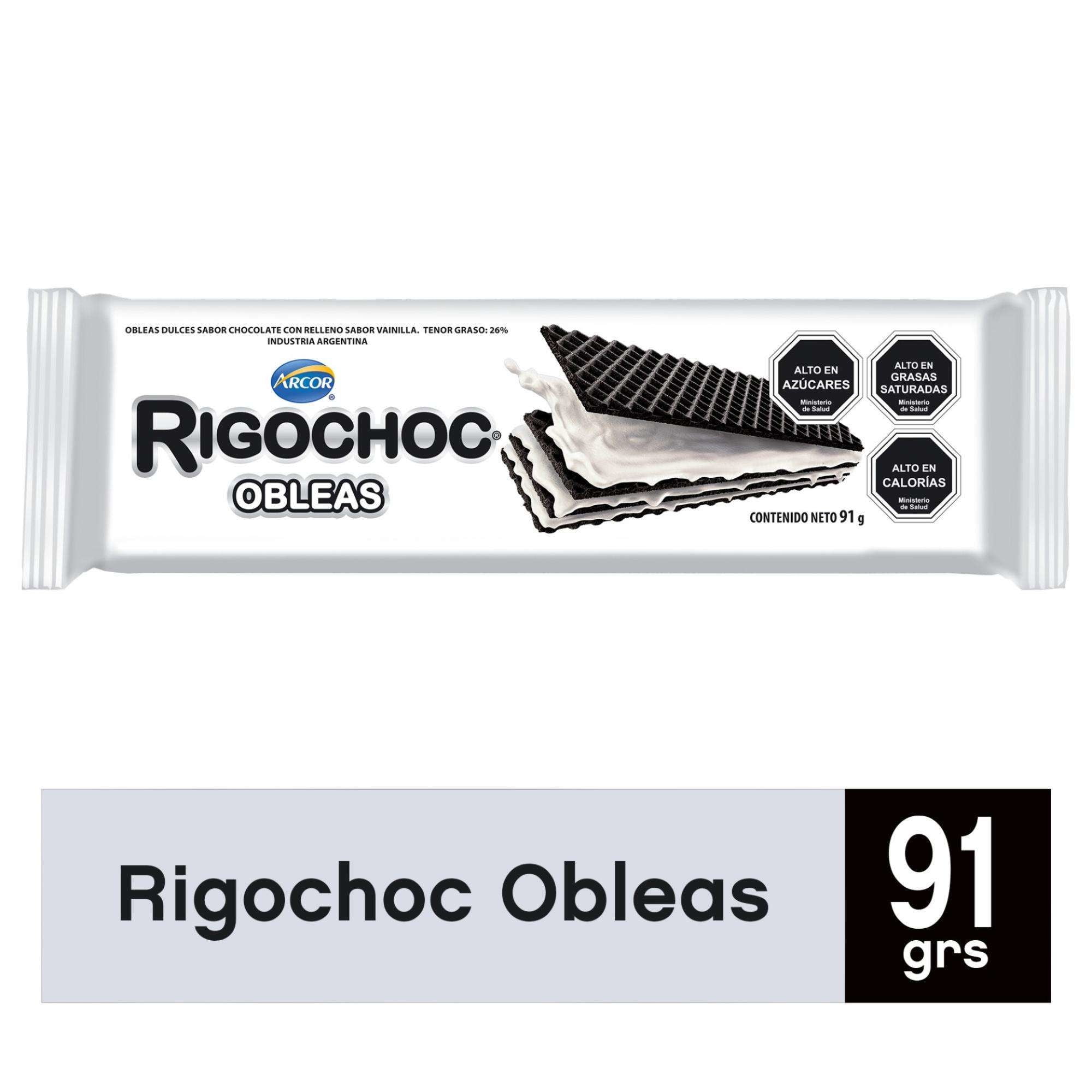 Galleta Oblea Rigochoc 91 g Arcor