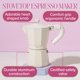 thumbnail image 3 of Cafetera Espresso De 6 Tazas Color Crema Para Cocina, 3 of 7
