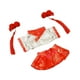 thumbnail image 1 of Ropa Para Muñecas De 17cm, Regalo Para Niños, Accesorios De Fotografía Suaves, Atuendo Para Muñecas De 17cm, Color Naranja Y Blanco, 1 of 3
