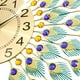thumbnail image 2 of Reloj Pared Pavo Real Grande Decorativo Creativo Jhn, 2 of 3