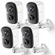 thumbnail image 1 of Cámaras de seguridad ZEEPORTE SECURITY 2K, batería WiFi, paquete de 4, 1 of 7