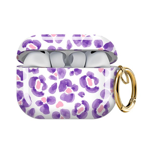 Estuche DHILKCY para AirPods Pro 3 (2025) en color púrpura y rosa