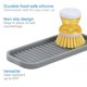 thumbnail image 4 of Bandeja de lavabo iDesign Lineo Silicone para esponjas y jabón, color gris, 4 of 7