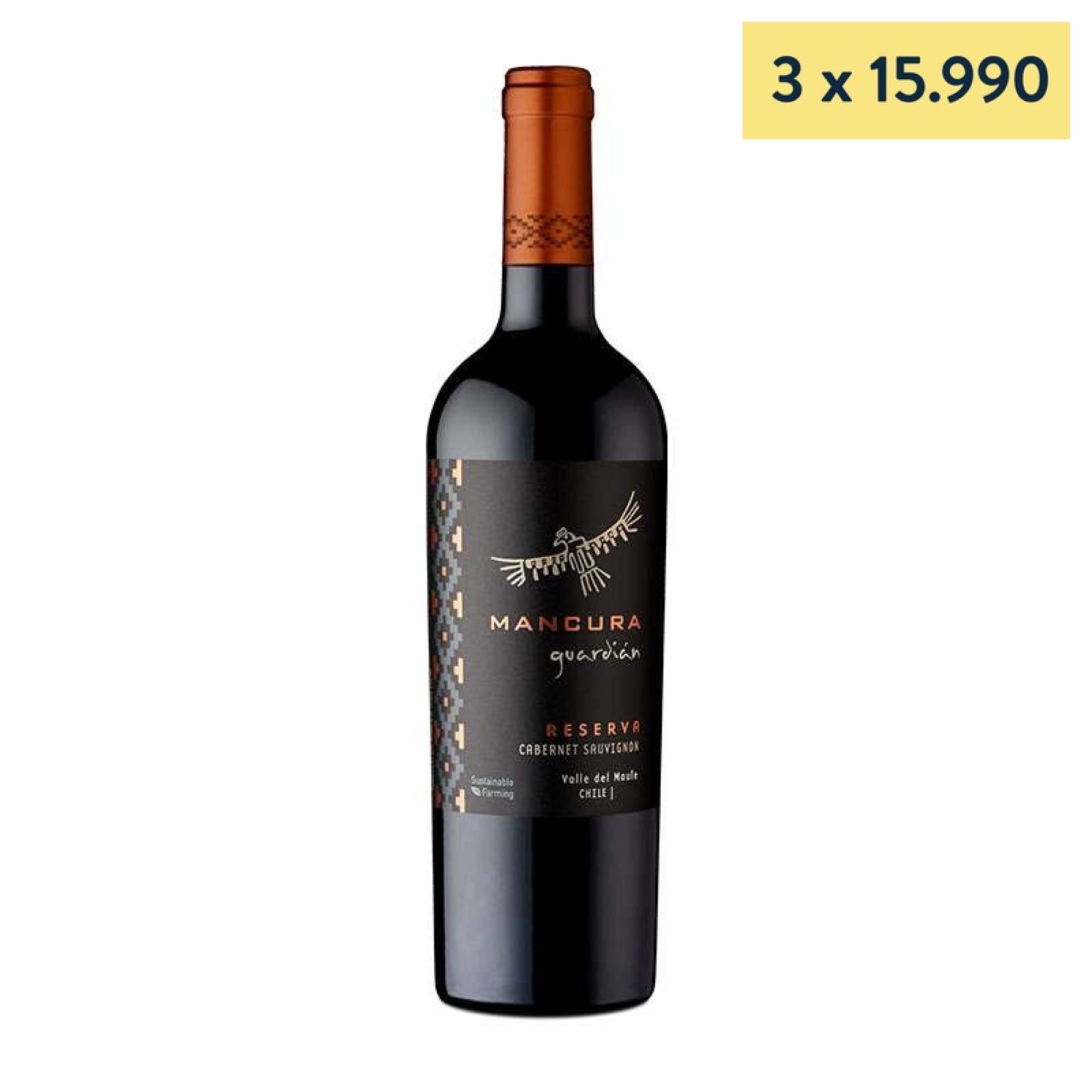 Vino Tinto Cabernet Sauvignon Guardian Reserva 13.5° Botella 750 ml Morandé