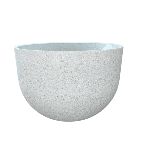 MACETERO REDONDO 45 x 45 X 30 CM CREMA