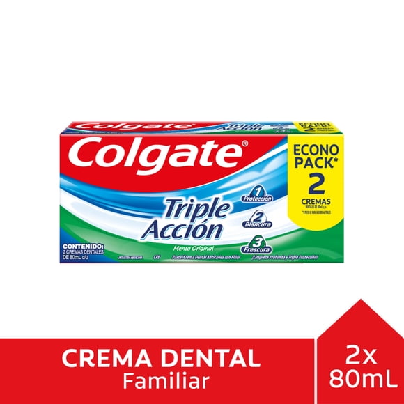 Pasta Dental Colgate Triple Action 2X80Ml, 160 ml