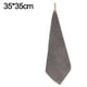thumbnail image 2 of Toallas faciales de algodón - Toallitas faciales ultra suaves para baño, 35 x 35 cm, paquete de 4, color gris, 2 of 5