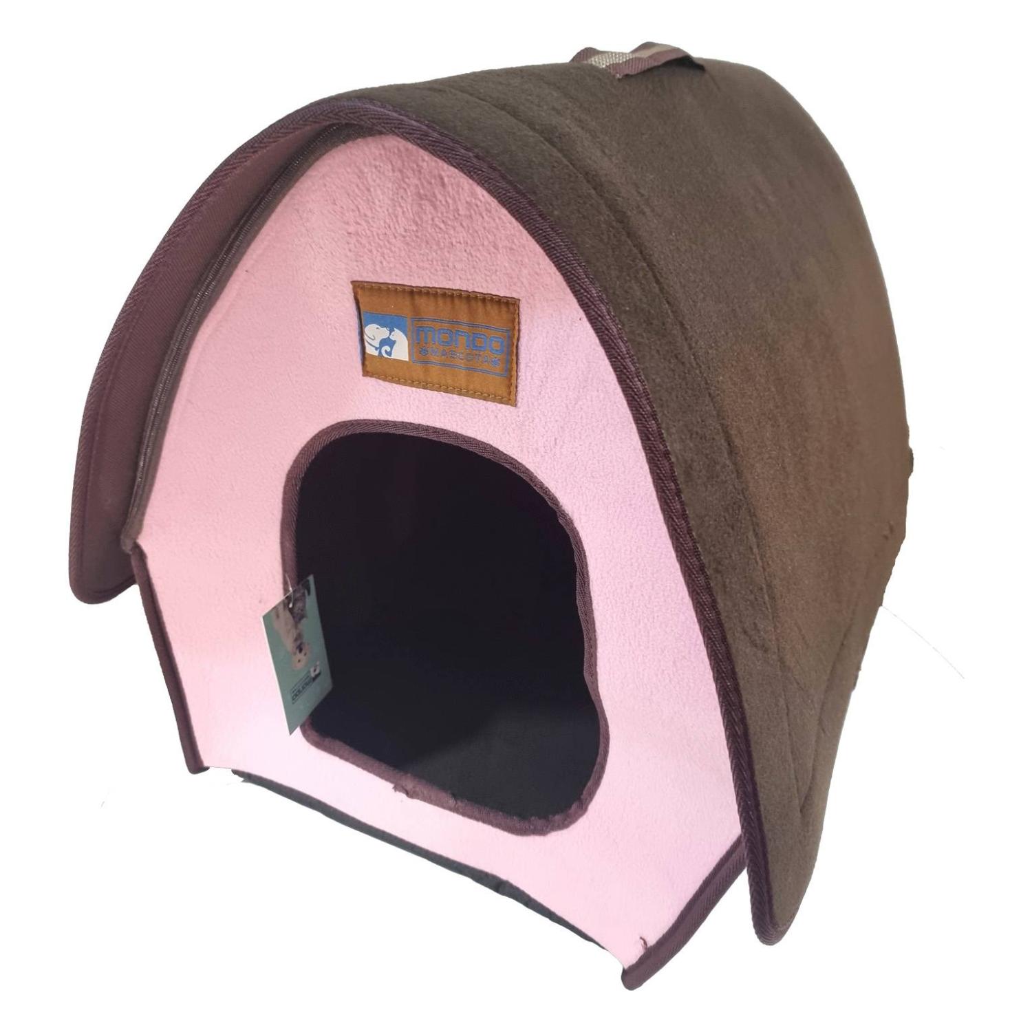 Total E-Commerce - Casa Cama Pequeña Comoda Plegable Para Perros Y Gatos Rosada