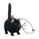 thumbnail image 4 of Mini Colgante De Resina Con Forma De Gato Navidad Para Espejo De Coche Negro, 4 of 5