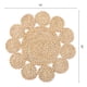 thumbnail image 5 of Juego de manteles individuales de granja, juego de 4 manteles redondos para decoración de mesa de comedor, interior y exterior, lavables, mantel de cocina, limpiar con paño, caqui, 15x15 pulgadas, 5 of 5