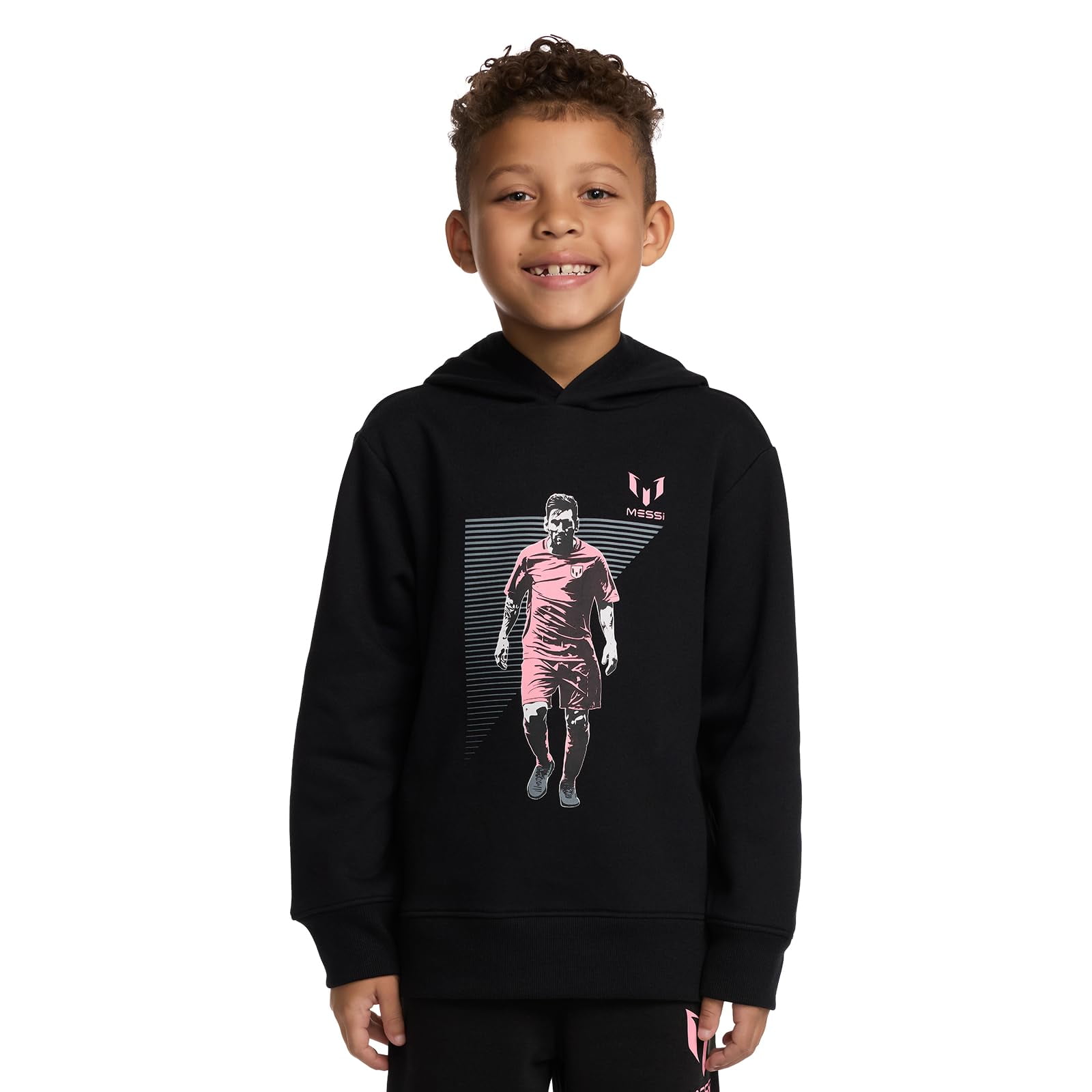 Sudadera Con Capucha De Manga Larga Messi Para Niño, Polar, Talla 6