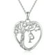thumbnail image 1 of HESHPAWS 925 collar de árbol eterno de la vida de plata de ley para mujeres A-Z carta inicial collar, regalo de joyería de cumpleaños aniversario, 1 of 5