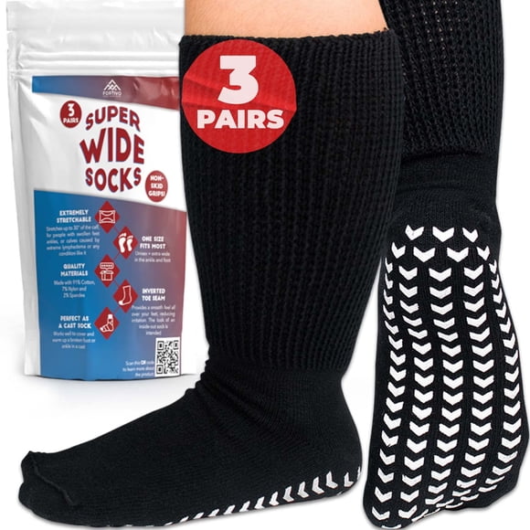 Calcetines Fortivo extra anchos para pies hinchados, bariátricos y diabéticos