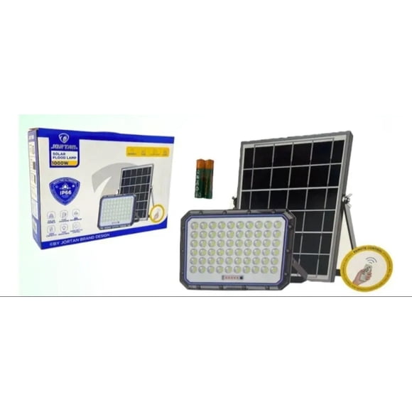 Foco Solar LED 1000W con Panel Solar y Control Remoto