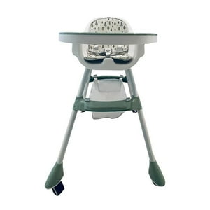 Babyluna - Silla De Comer Con Cinturón Y Ruedas Para Niños 2En1 Verde