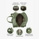 thumbnail image 5 of Ecosusi Mini Mochila Evelina de Papel Lavable Ecológico 11" Verde Olivo, 5 of 8