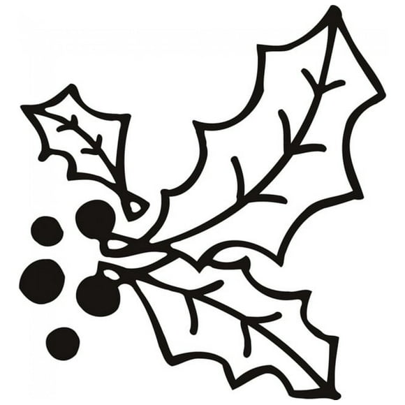 Decomural Xmas Holly Festive Christmas WS-17894