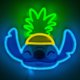 thumbnail image 3 of Lámpara Paladone Stitch Pineapple LED Neon 23,5 cm USB, 3 of 6
