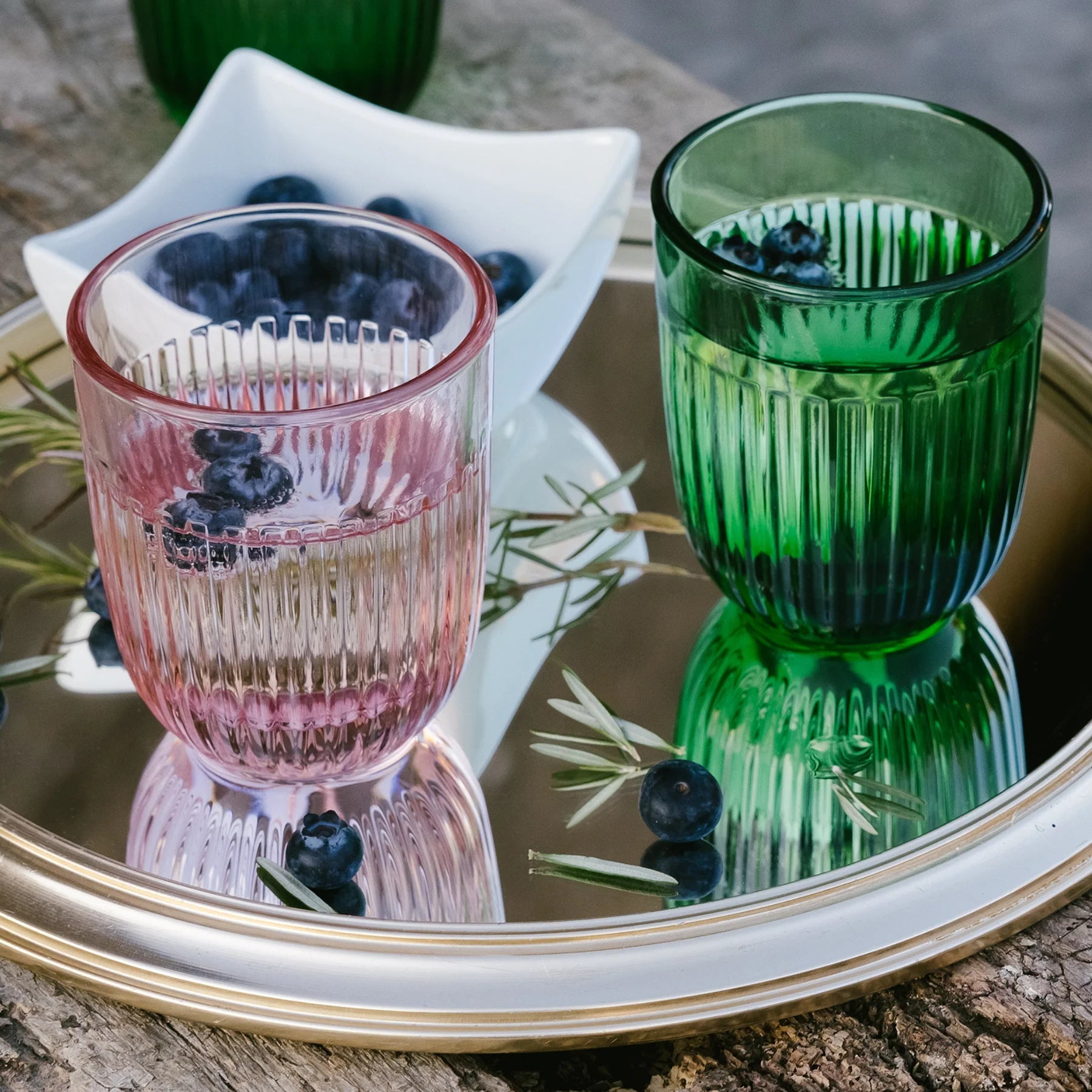 La Rochere - Set 6 Vasos Bajos Ouessant Menta