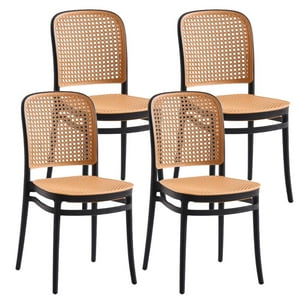 Pandalino - Pack 4 Silla Montana Negra | Resistente Para Interior Y Exterior