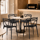 thumbnail image 2 of Set de 4 Sillas Negras Hilf para Comedor, Terraza o Cafetería con Diseño Moderno Entrelazado, 2 of 8