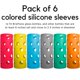 thumbnail image 2 of Fundas de silicona Brieftons 6 unidades aislantes antideslizantes, 2 of 9